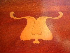 G. M. Ellwood for John Brinsmead and Sons. A mahogany and inlaid upright piano - Thumbnail 7