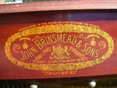 G. M. Ellwood for John Brinsmead and Sons. A mahogany and inlaid upright piano - Thumbnail 12