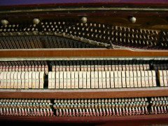 G M Ellwood for John Brinsmead and Sons. A mahogany and inlaid upright piano - Thumbnail 13