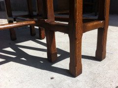 A Well-Crafted Arts & Crafts Oak side/drop leaf table - Thumbnail 5