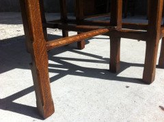 A Well-Crafted Arts & Crafts Oak side/drop leaf table - Thumbnail 6