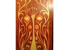 Shapland & Petter. A rare Shapland & Petter Peacock folding screen with Abalone - Thumbnail 6