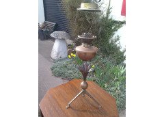 W. A. S. Benson. A rare brass and copper 3 leg oil lamp - Thumbnail 2