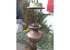 W. A. S. Benson. Rare brass and copper 3 leg oil lamp - Thumbnail 3