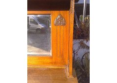 A Glasgow-Style Arts & Crafts Oak Sideboard with Stylised Cut-outs to the Top & to the Sweeping Base - Thumbnail 5