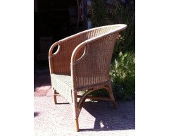 Dryad of Leicester c.1920 Pair of Wicker Armchairs, Arts & Crafts Design - Thumbnail 3