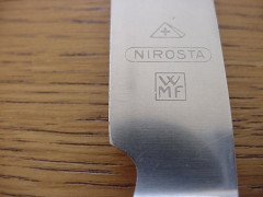 WMF. Rare silver plated cutlery service for 12, in the original cabinet with silver plated stylised mounts - Thumbnail 20
