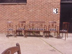 Josef Hoffmann, Style of. Made by J and J Kohn. A rare five piece Viennese Secessionist salon suite - Thumbnail 2