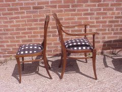 Josef Hoffmann, Style of. Made by J and J Kohn. A rare five piece Viennese Secessionist salon suite - Thumbnail 4