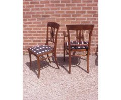 Josef Hoffmann, Style of. Made by J and J Kohn. A rare five piece Viennese Secessionist salon suite - Thumbnail 5