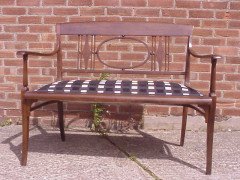 Josef Hoffmann, Style of. Made by J and J Kohn. A rare five piece Viennese Secessionist salon suite - Thumbnail 10