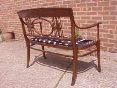 Josef Hoffmann, Style of. Made by J and J Kohn. A rare five piece Viennese Secessionist salon suite - Thumbnail 14