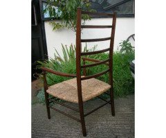 Liberty & Co. A rush seated ladder back Armchair - Thumbnail 2