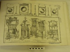 A Well-Crafted Arts & Crafts Oak hallrobe and matching hallseat - Thumbnail 14