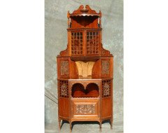 H. W. Batley for Jas Shoolbred. An Anglo-Japanese corner cabinet. - Thumbnail 1