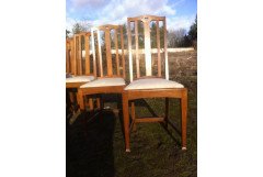 A fourteen seat Arts & Crafts Oak 'D' end extending dining table with four extra leaves. - Thumbnail 9