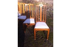 A fourteen seat Arts & Crafts Oak 'D' end extending dining table with four extra leaves. - Thumbnail 10