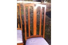 A fourteen seat Arts & Crafts Oak 'D' end extending dining table with four extra leaves. - Thumbnail 11