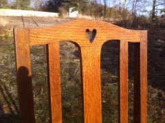 A fourteen seat Arts & Crafts Oak 'D' end extending dining table with four extra leaves. - Thumbnail 12