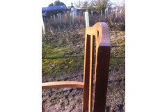 A fourteen seat Arts & Crafts Oak 'D' end extending dining table with four extra leaves. - Thumbnail 15