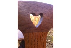 A fourteen seat Arts & Crafts Oak 'D' end extending dining table with four extra leaves. - Thumbnail 17