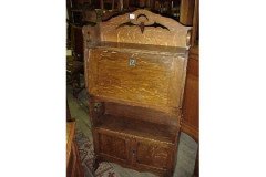 Liberty & Co., Two Arts & Crafts Oak Drop Front Bureau