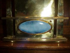 George Walton. An Arts & Crafts brass mantle clock - Thumbnail 3