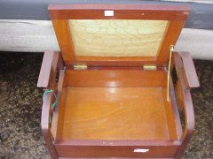 Liberty & Co. Attributed, an Arts & Crafts walnut piano stool - Thumbnail 4