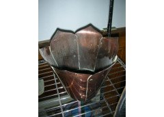 W. A. S. Benson. A rare copper planter with rivetted construction and heavy base in the form of a flowering plant - Thumbnail 2