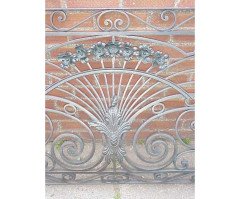 A Well-Crafted period Art Nouveau wrought iron balcony - Thumbnail 2