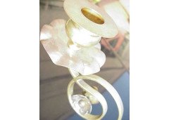 W. A. S. Benson (stamped). A Copper & Brass Twin Candelabra - Thumbnail 3