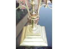 W. A. S. Benson (Stamped) Copper and Brass Twin Candelabra - Thumbnail 5