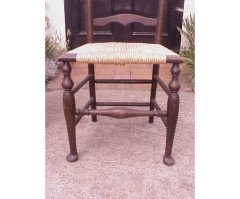 Edward Lutyens. A rare pair of rush seat ladder back Armchair - Thumbnail 3