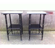 E. W. Godwin. A pair of ebonised sidetable - Thumbnail 1