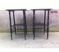 E. W. Godwin. A pair of ebonised sidetable - Thumbnail 2
