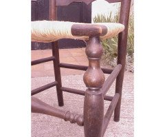 Edward Lutyens. A rare pair of rush seat ladder back Armchair - Thumbnail 6