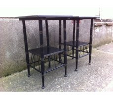 E. W. Godwin. A pair of ebonised sidetable - Thumbnail 3