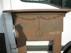 An Arts & Crafts cast iron fireplace - Thumbnail 2