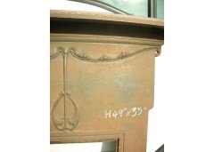 An Arts & Crafts cast iron fireplace - Thumbnail 3