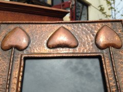 Hale. A rare pair of Arts & Crafts copper photo frame - Thumbnail 4