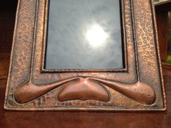 Hale. A rare pair of Arts & Crafts copper photo frame - Thumbnail 5