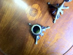 W. A. S. Benson. A pair of brass and copper candlesticks - Thumbnail 3