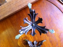 W. A. S. Benson. A pair of brass and copper candlesticks - Thumbnail 5