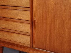 Rare Model 18 teak sideboard having four drawers and two sliding doors - Thumbnail 5