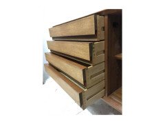 Rare Model 18 teak sideboard having four drawers and two sliding doors - Thumbnail 6