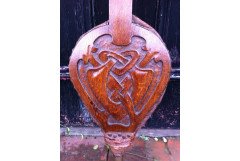 Archibald Knox for Liberty & Co. A tall pair of bellows with Celtic interlacing - Thumbnail 3