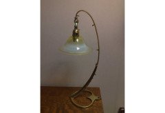 W. A. S. Benson. A brass table lamps in the form of Swans with heart shaped bases - Thumbnail 5