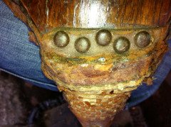 Archibald Knox for Liberty & Co. A tall pair of bellows with Celtic interlacing - Thumbnail 7