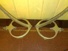 W. A. S. Benson. A brass table lamps in the form of Swans with heart shaped bases - Thumbnail 7