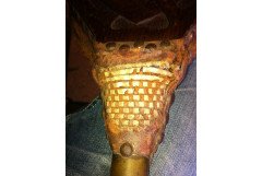 Archibald Knox for Liberty & Co. A tall pair of bellows with Celtic interlacing - Thumbnail 8
